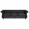 GDFStudio Vita Chesterfield Tufted Faux Leather Sofa, Black -GDF sofa Shop 007196fe0f931b5c 7149 w800 h800 b1 p0