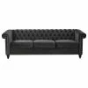 GDFStudio Spencer Tufted Chesterfield Velvet 3 Seater Sofa, Black/Dark Brown -GDF sofa Shop 00d1edba022ebe04 5701 w800 h800 b1 p0