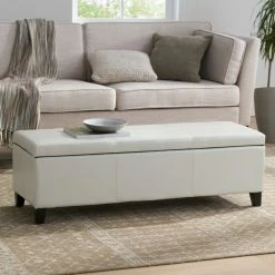 GDFStudio GDF Studio Skyler Beige Fabric Storage Ottoman Bench, Ivory -GDF sofa Shop 0101bda9039ad453 9744 w800 h800 b0 p0