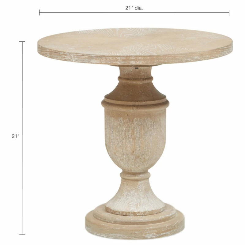 Olliix Madison Park Farmhouse Garcia Round Accent Table 7 Olliix Madison Park Farmhouse Garcia Round Accent Table - Image 5