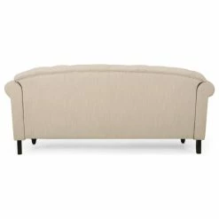 GDFStudio Jaziel Deep Tufted Sofa With Nailhead Trim, Beige/Dark Brown -GDF sofa Shop 02e1c9dd0f90668d 8952 w800 h800 b1 p0