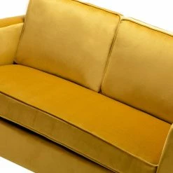 Karat Home Upholstered Sofa With Loose Back, Mustard -GDF sofa Shop 0351ecaa005923ab 1551 w800 h800 b0 p0