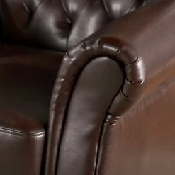 GDFStudio Solvang Contemporary Oversized Tufted Leather Club Chair, Hazelnut Brown -GDF sofa Shop 04215f850f931502 3756 w800 h800 b0 p0