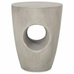 GDFStudio Zayd Indoor Lightweight Concrete Accent Side Table