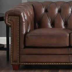 Hydeline USA Hydeline Stanwood 100% Leather Sofa Set, Dark Brown, Loveseat -GDF sofa Shop 06d1ae5d0d5eaeaf 7147 w800 h800 b0 p0