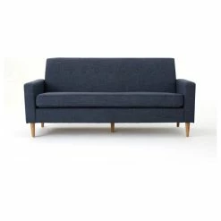 GDFStudio GDF Studio Stratford Mid Century Modern Fabric 3-Seat Sofa, Dark Blue -GDF sofa Shop 06f1213101e52981 4484 w800 h800 b1 p0