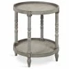 Uniek Bellport Round Wood Side Table With Shelf, Gray 20x20x24 -GDF sofa Shop 0751e2fb0cee8c0d 4807 w800 h800 b1 p0