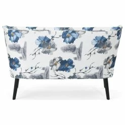 GDFStudio GDF Studio Dumont Modern Farmhouse Fabric Settee, Print/Matte Black -GDF sofa Shop 07f15f7101d51a99 6249 w800 h800 b1 p0