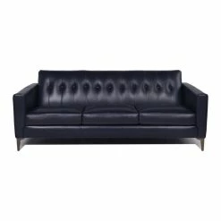 Maklaine Leather Sofa In Navy -GDF sofa Shop 081100540f813cf0 8523 w800 h800 b1 p0