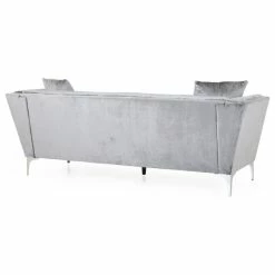 GDFStudio Fisher Glam 3-Seater Velvet Sofa, Smoke Gray/Silver -GDF sofa Shop 08b1179e0f9072be 5337 w800 h800 b1 p0