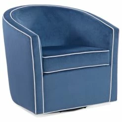 Comfort Pointe Keely Swivel Chair, Blue