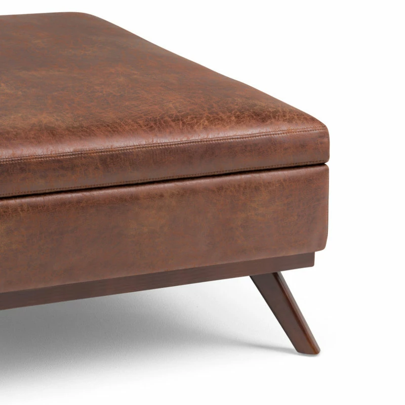 Simpli Home Ltd. Owen Square Coffee Table Storage Ottoman 7 Simpli Home Ltd. Owen Square Coffee Table Storage Ottoman - Image 5