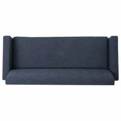 GDFStudio GDF Studio Stratford Mid Century Modern Fabric 3-Seat Sofa, Dark Blue -GDF sofa Shop 0b114cc501e5298c 4484 w800 h800 b1 p0