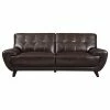KEMP INTERNATIONAL INC Nicole Leather Craft Sofa, Dark Brown -GDF sofa Shop 0b21b5bd07c5ae82 2990 w800 h800 b1 p0