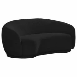 Meridian Furniture Hyde Boucle Fabric Sofa, Black