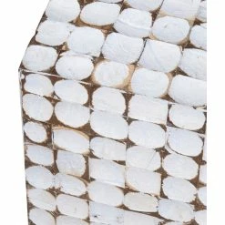 East At Main's Covington White Coconut Shell Inlay Square Accent Table -GDF sofa Shop 0ba1cee70cdc7f36 9476 w800 h800 b0 p0