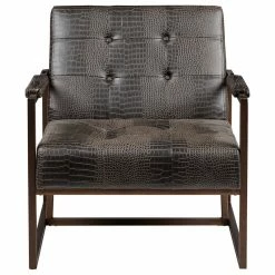 Olliix INK+IVY Waldorf Mid-Century Modern Accent Chair, Faux Leather Snakeskin Brown -GDF sofa Shop 0bc130880e705e1c 7455 w800 h800 b1 p0