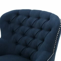 GDFStudio GDF Studio Alfred Royal Vintage Design Upholstered Arm Chair, Dark Blue -GDF sofa Shop 0c41235201aebf3a 9354 w800 h800 b0 p0