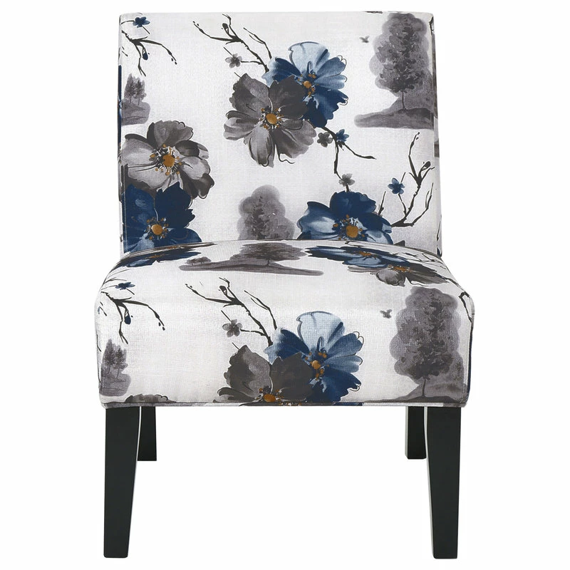 GDFStudio GDF Studio Kendal Fabric Grand Accent Chair, Print/Matte Black 3 GDFStudio GDF Studio Kendal Fabric Grand Accent Chair, Print/Matte Black