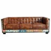 HOMARY Vintage Industrial Loft 3-Seater Sofa, Tufted Brown Faux Leather Upholstered 2 HOMARY Vintage Industrial Loft 3-Seater Sofa, Tufted Brown Faux Leather Upholstered -GDF sofa Shop 0cd116e200ec1461 3066 w800 h800 b1 p0