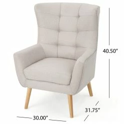 GDFStudio GDF Studio Temescal Mid Century Modern Dark Teal Fabric Club Chair, Wheat -GDF sofa Shop 0d21200d01bb00f8 8637 w800 h800 b1 p0