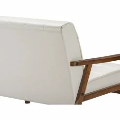 Baxton Studio Mid-Century Masterpieces Loveseat, White -GDF sofa Shop 0d71ee6c0b43bea6 7805 w800 h800 b0 p0