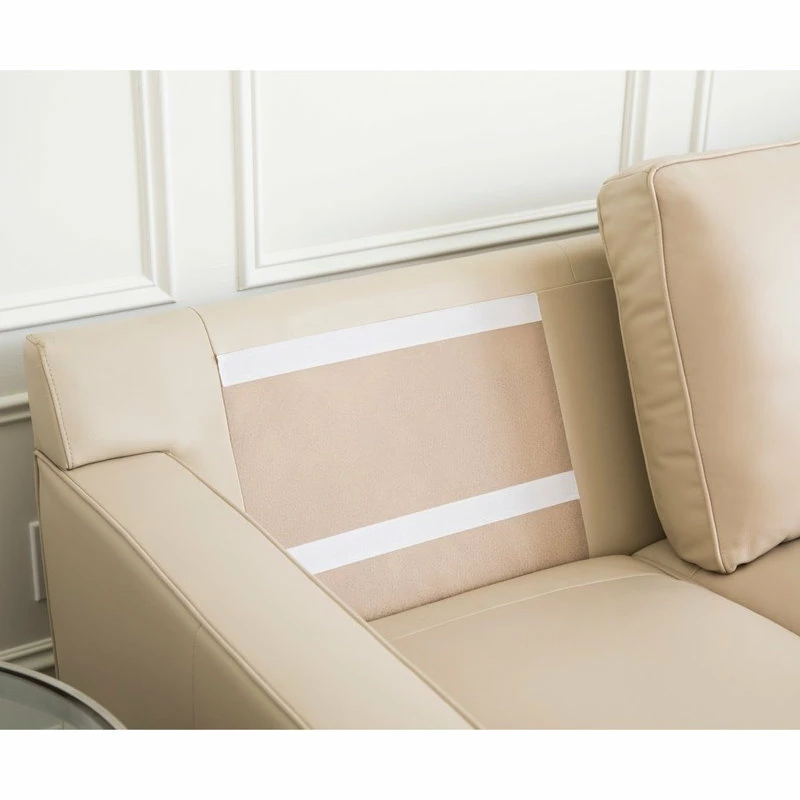 Abbyson Living Stardell Top Grain Leather Sofa, Cream 6 Abbyson Living Stardell Top Grain Leather Sofa, Cream - Image 4