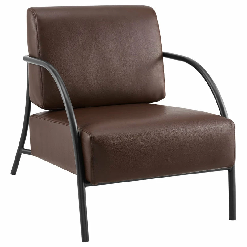 HomeFare Modern Espresso Accent Chair 4 HomeFare Modern Espresso Accent Chair - Image 2