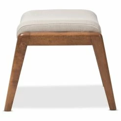 Baxton Studio Roxy Walnut Wood Finish And Light Beige Fabric Upholstered Ottoman -GDF sofa Shop 0ef1a4790890cc66 9940 w800 h800 b1 p0