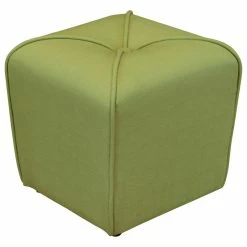 Monsoon Pacific Sopri Upholstered Ottoman, Apple Green