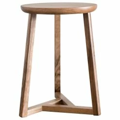 Gingko Furniture Oscar Side Table, Natural Walnut