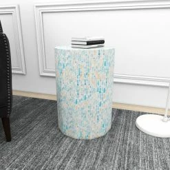 Brimfield & May Contemporary Blue Mother Of Pearl Accent Table 47336 21 Brimfield & May Contemporary Blue Mother Of Pearl Accent Table 47336 -GDF sofa Shop 0fd1da5401d77244 7809 w800 h800 b0 p0