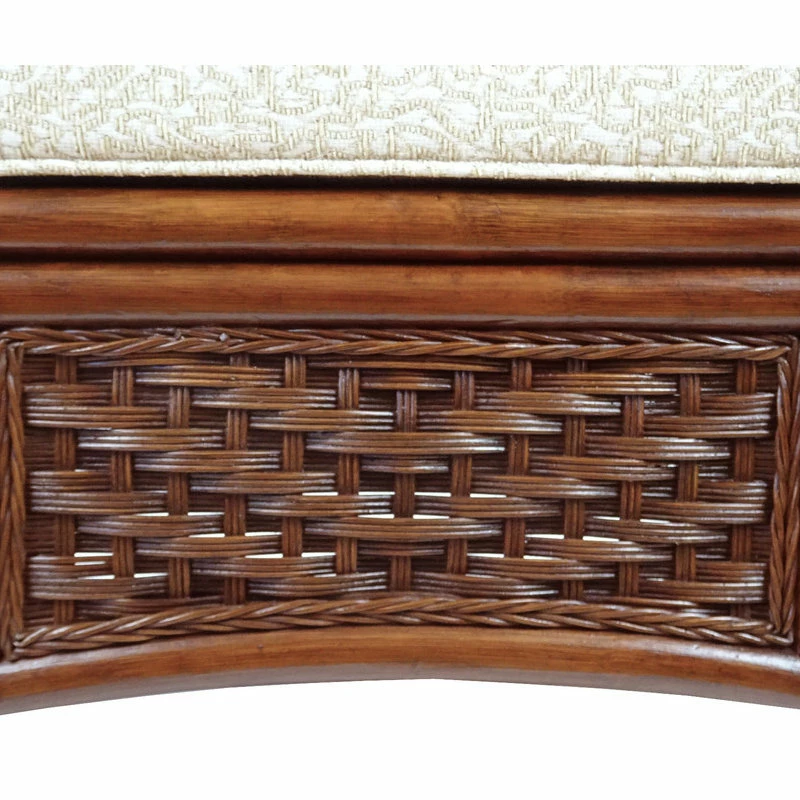 SK New Interiors Alexa Living Armchair With Cushion, Natural Wicker, Dark Walnut 7 SK New Interiors Alexa Living Armchair With Cushion, Natural Wicker, Dark Walnut - Image 5