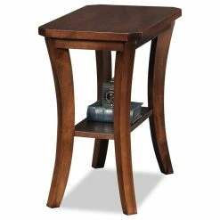 Leick Home Leick Furniture Boa Wood End Table In Brown Chocolate Cherry