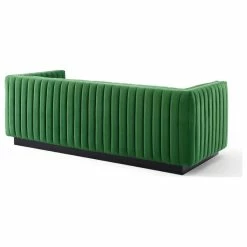 LexMod Conjure Channel Tufted Velvet Sofa, Emerald -GDF sofa Shop 1131c9a500cd2e35 3811 w800 h800 b1 p0