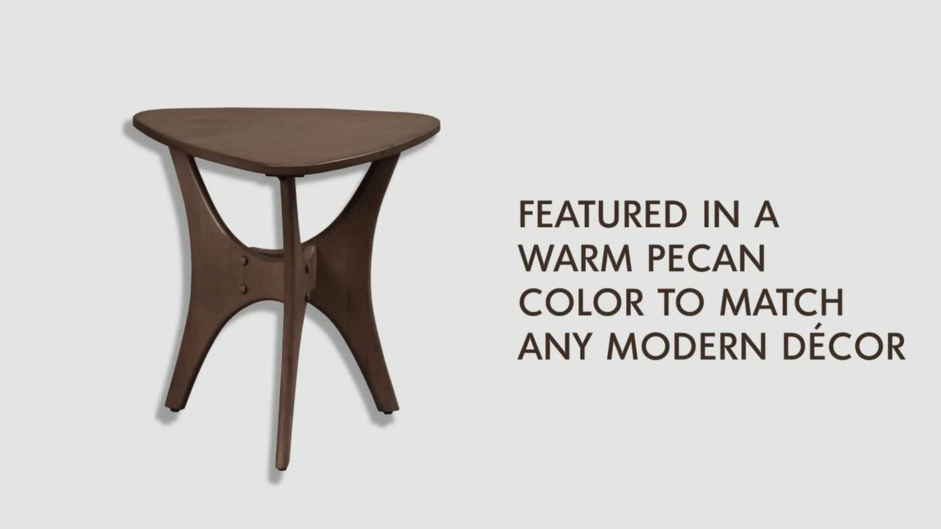 Olliix INK+IVY Blaze Mid-Century Triangle Wood Side Table 4 Olliix INK+IVY Blaze Mid-Century Triangle Wood Side Table - Image 2