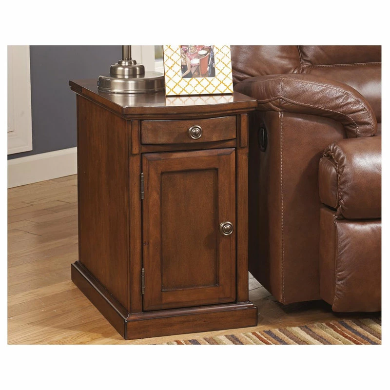 Ashley Furniture Industries Ashley Laflorn Medium Brown Chair Side End Table 4 Ashley Furniture Industries Ashley Laflorn Medium Brown Chair Side End Table - Image 2