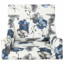 GDFStudio GDF Studio Alonso Contemporary Wingback Fabric Club Chair, Print/Dark Brown -GDF sofa Shop 123192ff01e14825 4318 w800 h800 b1 p0