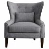 Rosevera Corporation Millett Wingback Chair, Gray -GDF sofa Shop 128191a50bb210f4 5452 w800 h800 b1 p0