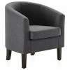 Belleze Modern Club Chair Barrel Design, Gray -GDF sofa Shop 129190360f114834 7491 w800 h800 b1 p0