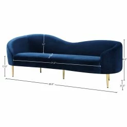 Meridian Furniture Ritz Velvet Sofa, Navy -GDF sofa Shop 12e1b62302741070 6411 w800 h800 b1 p0