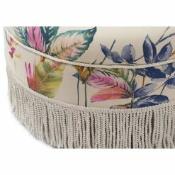 Jennifer Taylor Home Yolanda Tufted Round Ottoman With Bullion Trim, Beige Floral 11 Jennifer Taylor Home Yolanda Tufted Round Ottoman With Bullion Trim, Beige Floral -GDF sofa Shop 12e1ed1e0d811734 6243 w800 h800 b0 p0