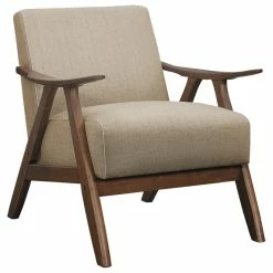 Lexicon Home Verona Accent Chair, Light Brown