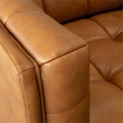 Ashcroft Allen Mid Century Modern Tufted Genuine Leather Sofa In Cognac Tan -GDF sofa Shop 13b10bce0f9f9c86 5851 w800 h800 b0 p0