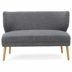 GDFStudio GDF Studio Dumont Mid Century Modern Fabric Loveseat Sofa Settee, Light Gray -GDF sofa Shop 13d1e79f01e4d70f 7469 w800 h800 b1 p0