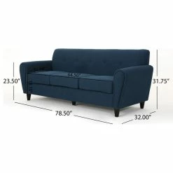 GDFStudio GDF Studio Emily Buttoned Traditional Fabric 3-Seat Sofa, Navy Blue -GDF sofa Shop 1431383201e4f012 3860 w800 h800 b1 p0