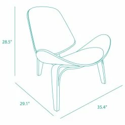 Belleze Tripod Plywood Lounge Chair Faux Leather, White -GDF sofa Shop 144198020dc8cd43 7249 w800 h800 b1 p0