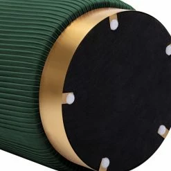 Duhome Elegant Lifestyle Round Pleated Golden Base Velvet Ottoman, Dark Green -GDF sofa Shop 15419df60047339c 1443 w800 h800 b0 p0