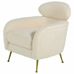 Vig Furniture Inc. Modrest Altura Modern Faux Fur Lounge Chair