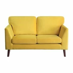 Domain Industries Inc. Lexicon Tolley Velvet Loveseat In Yellow -GDF sofa Shop 1751bbf50fffd9b0 6655 w800 h800 b1 p0